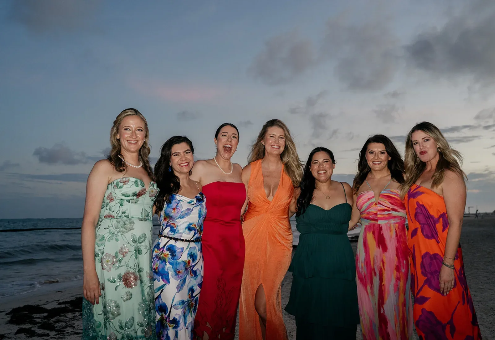 Bachelorette party celebration in Cancun