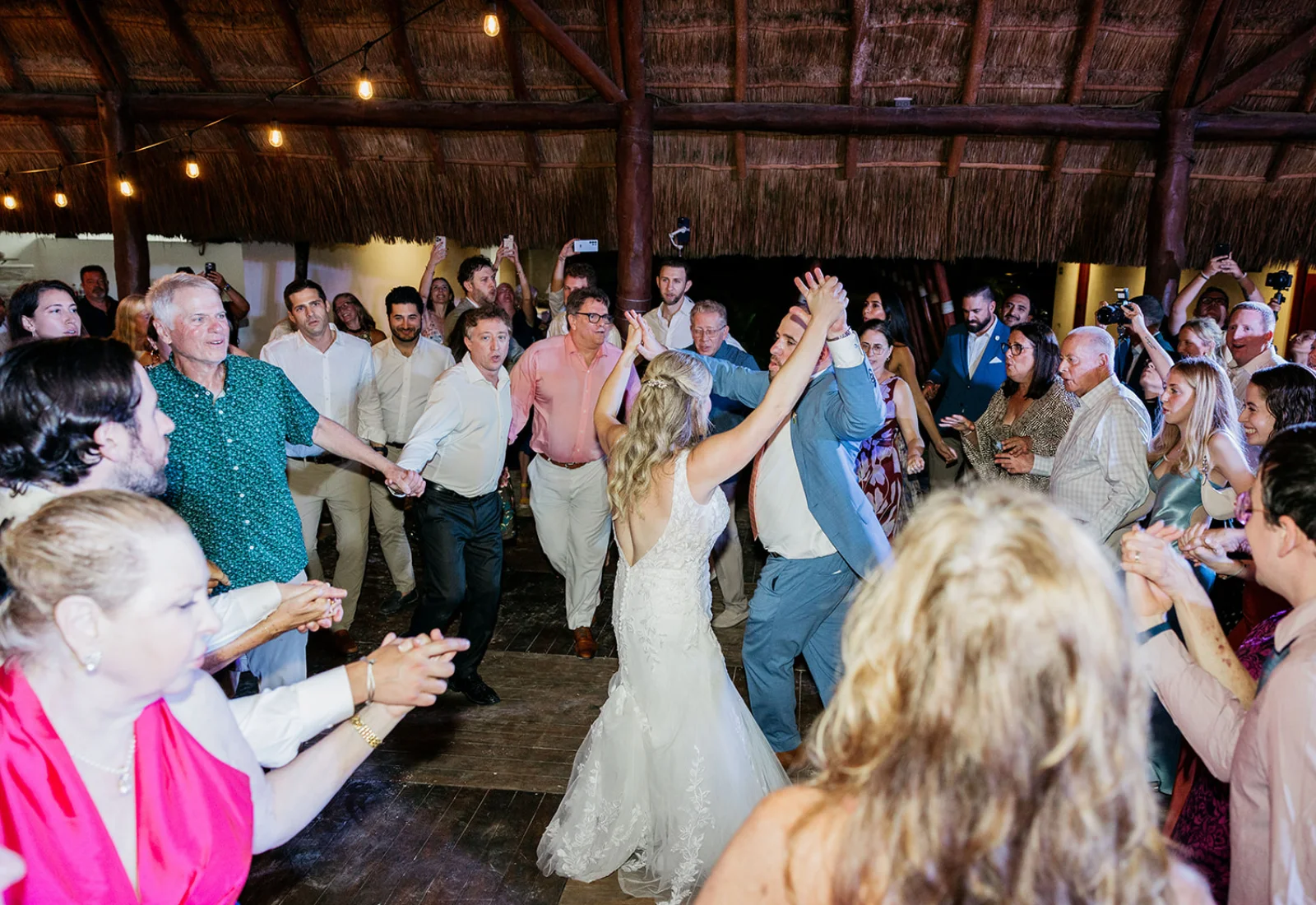 Playa del Carmen beach wedding couple